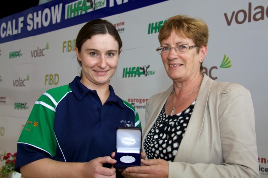 Presidents Medal winner Ann Neville, Limerick, with IHFA President Kathleen Kelly